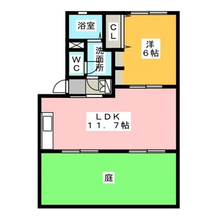 カーサ・コンフォート【1階】の間取り