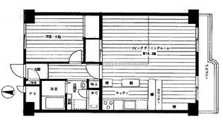 江古田パークマンション【6階】の間取り