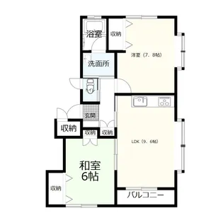 コーポ清里【1階】の間取り