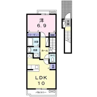サンリット リバー【2階】の間取り