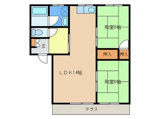 グロウシック 2号館【1階】の間取り