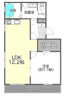 セリール久が原【1階】の間取り