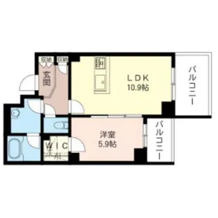 シャトー・エスペランス【4階】の間取り