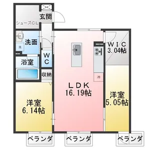 FREUDE(フロイデ)【1階】の間取り