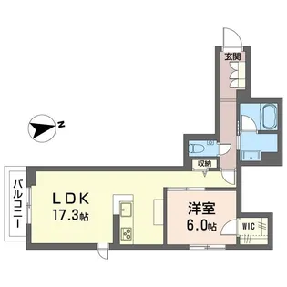 メリア調布【2階】の間取り