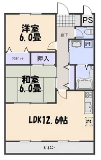 パティオスI【1階】の間取り
