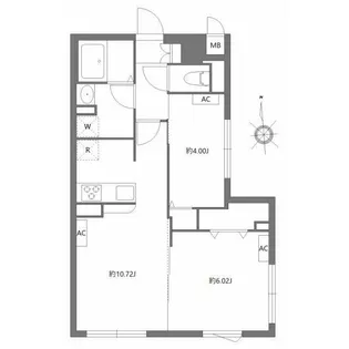 エルファーロ三軒茶屋II【4階】の間取り