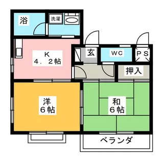 エクセランス青山【1階】の間取り