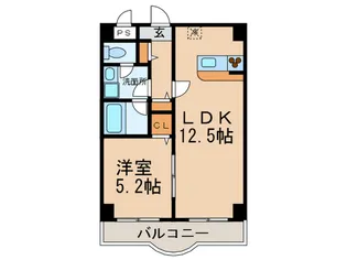 ベルドミ-ル葵【9階】の間取り