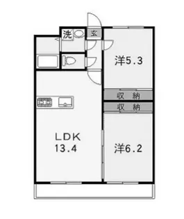 リバーサイド兼田【3階】の間取り