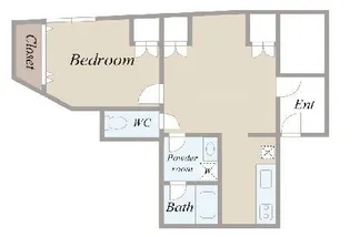 高輪ハウス【2階】の間取り