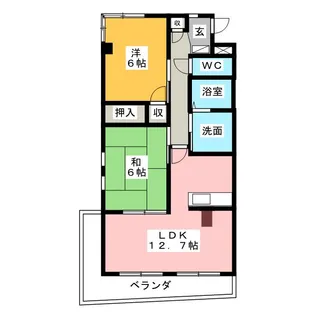 プラゼール【1階】の間取り