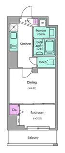 フロンティアレジデンス板橋【9階】の間取り