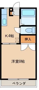 パークサイドハイツ B棟【1階】の間取り