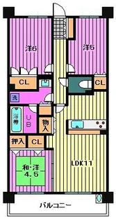 ルネ川口アグリア【9階】の間取り