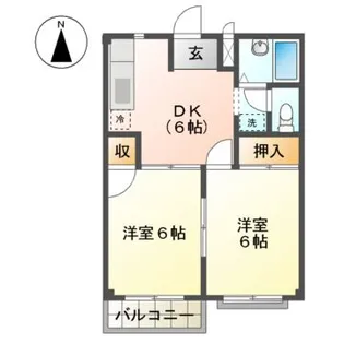 コーポ大森II【2階】の間取り