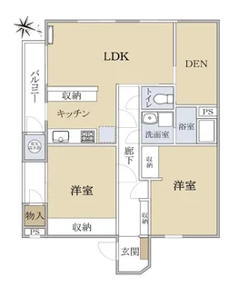テラスハウスサンロード葉山【2階】の間取り