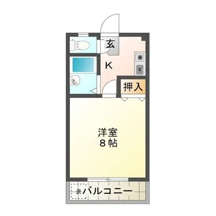 ハイツ坂野【3階】の間取り