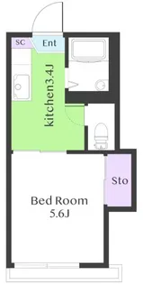 セゾン桜新町B【1階】の間取り