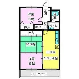 クレール・コモII【2階】の間取り