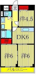 ネモト第三ビル【10階】の間取り