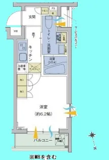 アジールコート品川中延【4階】の間取り