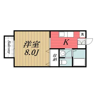 キャンパス友【2階】の間取り