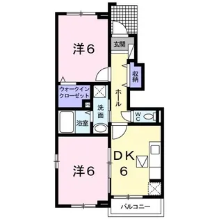 エメラルド・K I【1階】の間取り