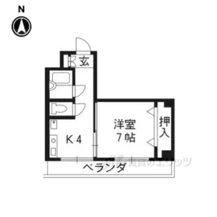 ロマネスク京都丹波口【2階】の間取り