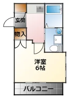 ハイツシャルム【3階】の間取り