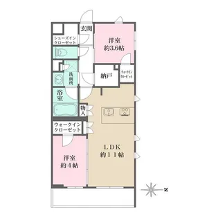 La Perla JiyugaokaII【2階】の間取り