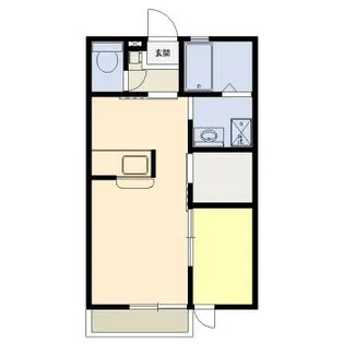 キャッスルハイツC棟【2階】の間取り