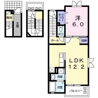 パーシモンI【3階】の間取り