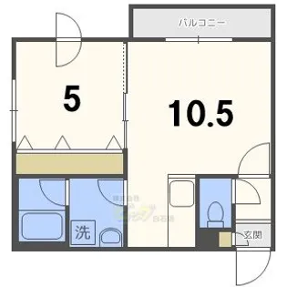 ウォームズライフ菊水【2階】の間取り