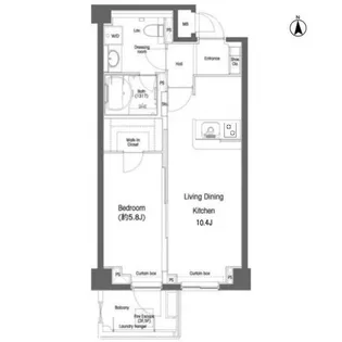 戸越銀座プレイス【4階】の間取り
