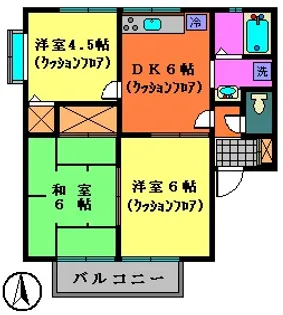 ベルシャンブル【2階】の間取り