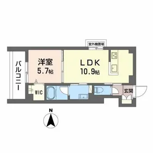 ペルル金屋町【3階】の間取り
