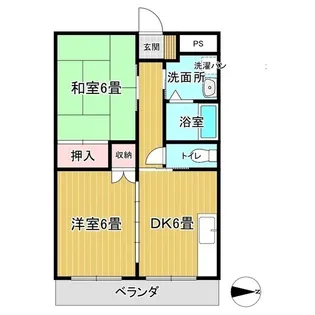カレント江見【3階】の間取り