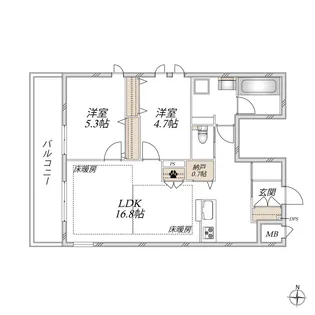 Maison Gardenia【2階】の間取り