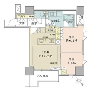 ザ・パークハウス千代田麹町【9階】の間取り