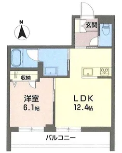 ベラチッタ 桜川【3階】の間取り