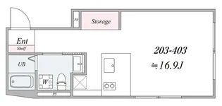 the trias nishinippori【3階】の間取り