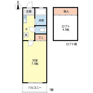 第8ミツミハイツ【2階】の間取り