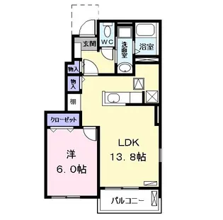 エムズ.E【1階】の間取り
