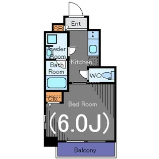 ガーラ・プレシャス渋谷六本木通り【4階】の間取り