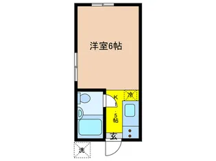 コーポ若松【1階】の間取り