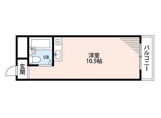 ハイツテラウラ【2階】の間取り