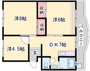 メゾン溝口【2階】の間取り