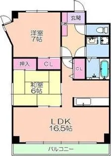 ロイヤル山崎【3階】の間取り