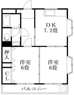 ガーデンヒルズ城南II棟【1階】の間取り